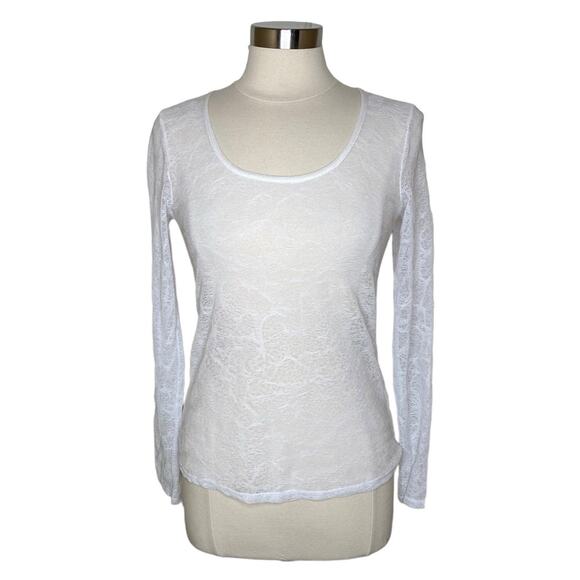 Deca De Vous A Nous Opera Open Knit Lightweight Top White‎ Women’s Size T 3 US 6 - Picture 11 of 11